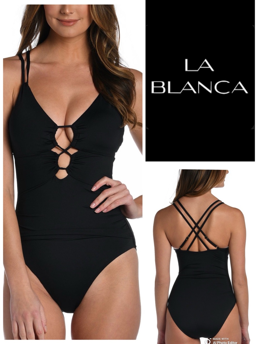 LaBlancas Island Goddess Lace Up One Piece